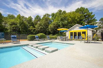 Resort style swimming pool